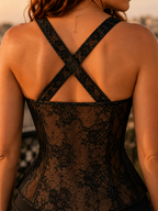 Sexy Lace Corset Top