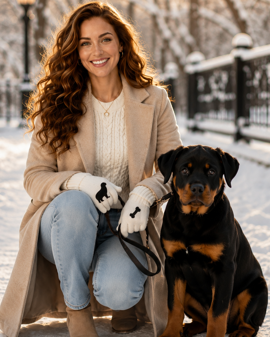 Paws & Bone Knit Gloves