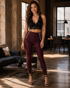 Women's Figure Flattering Leather Pants
