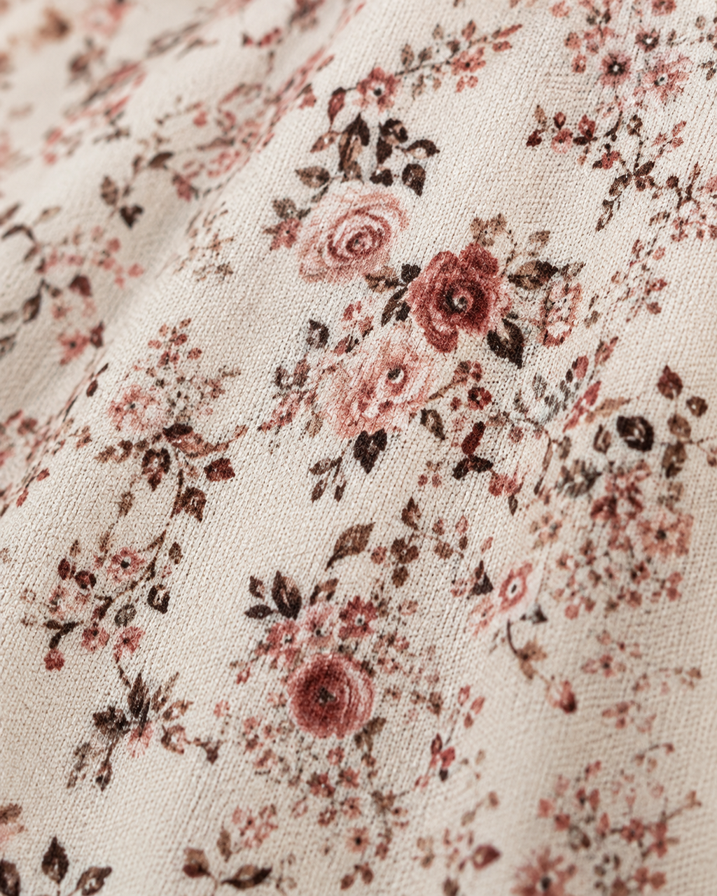 Women's Floral Print Skirt With High Slit