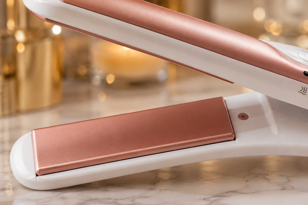 USB wireless charging hair straightener