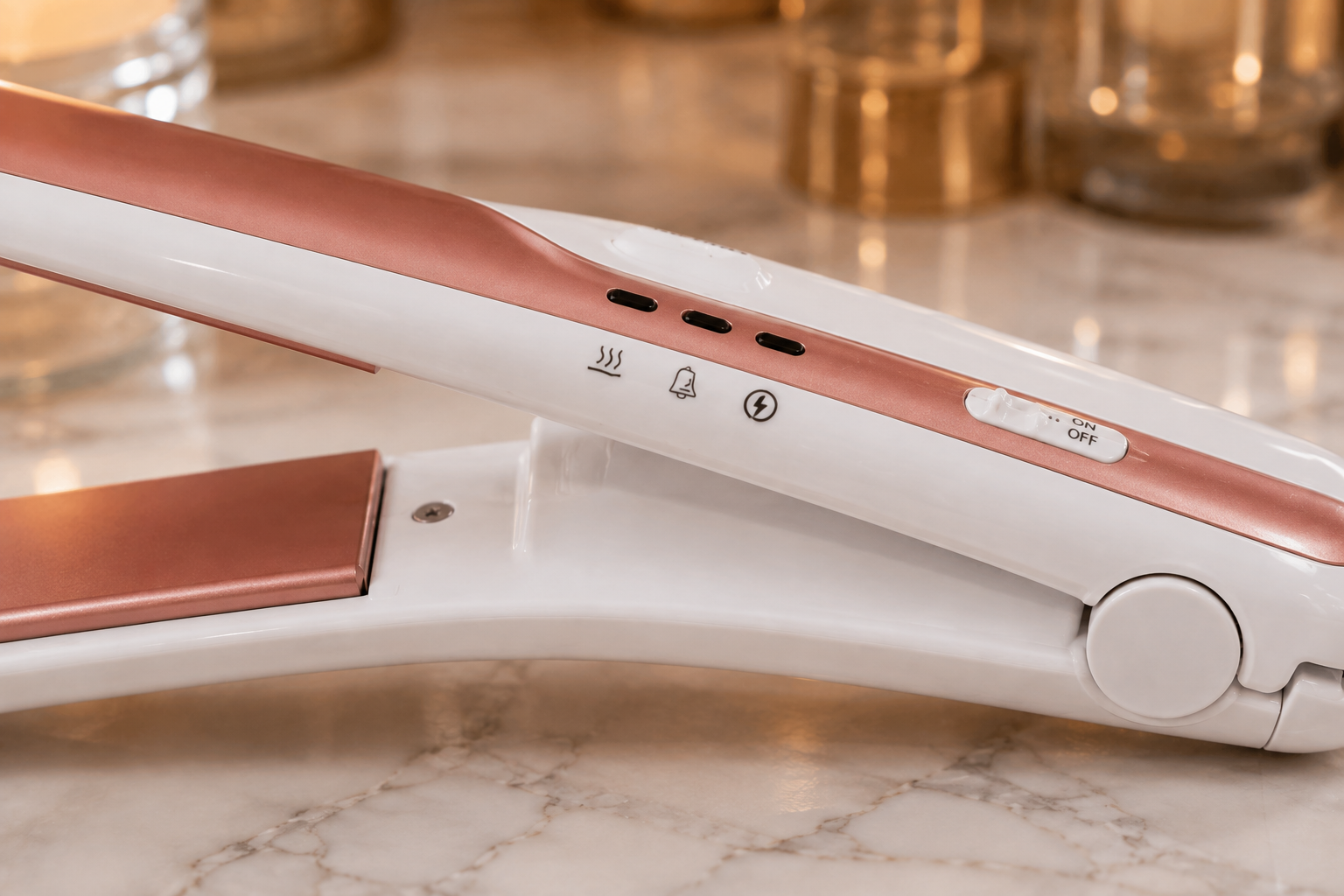 USB wireless charging hair straightener