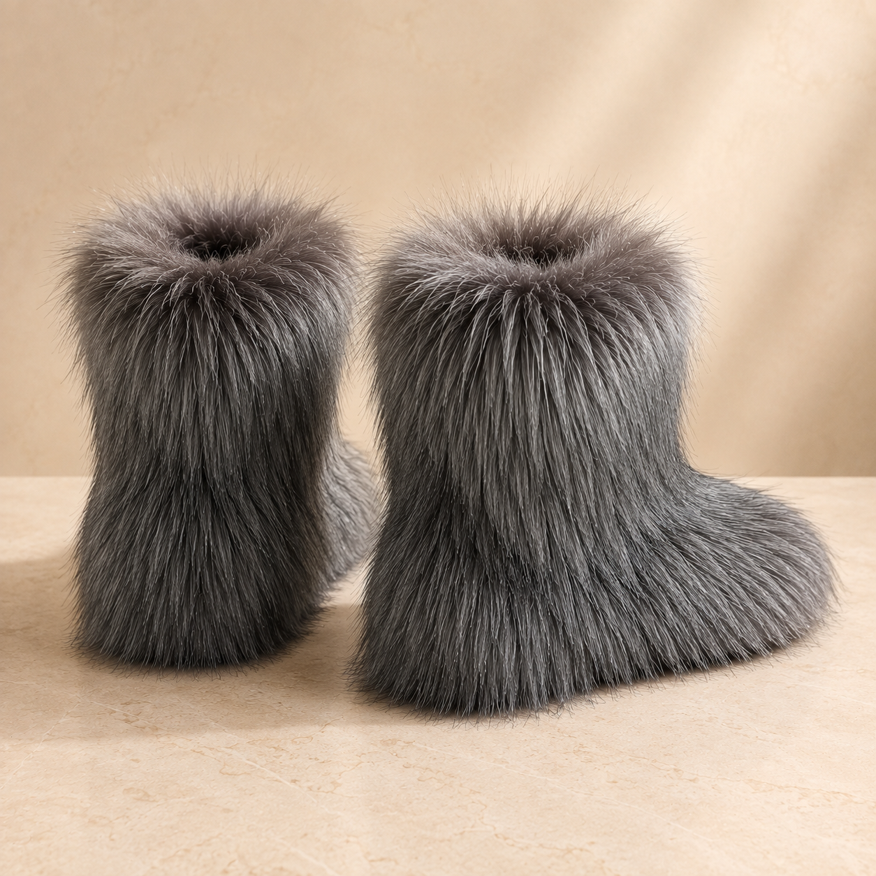 Fluff & Style Fur Booties