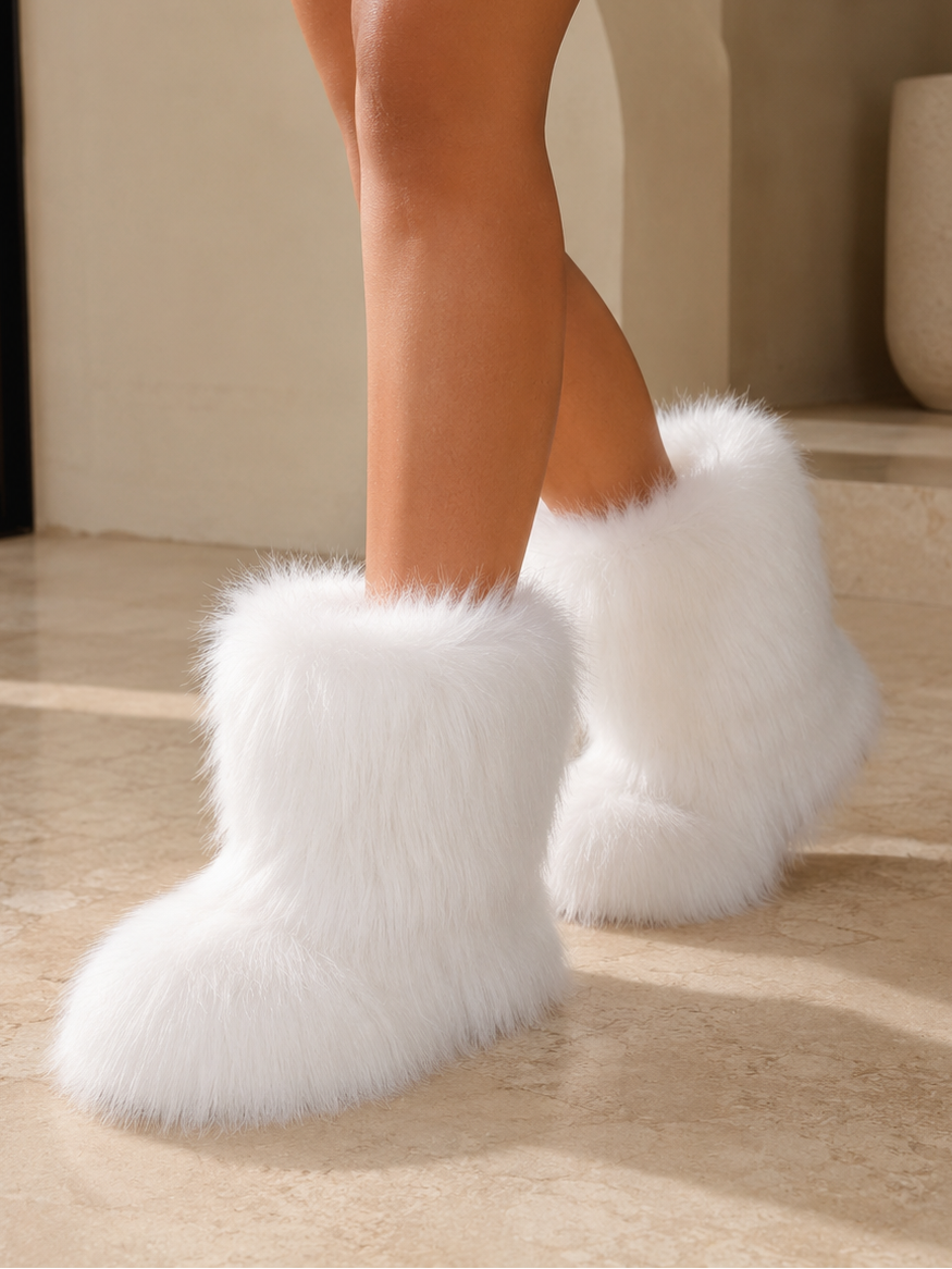 Fluff & Style Fur Booties