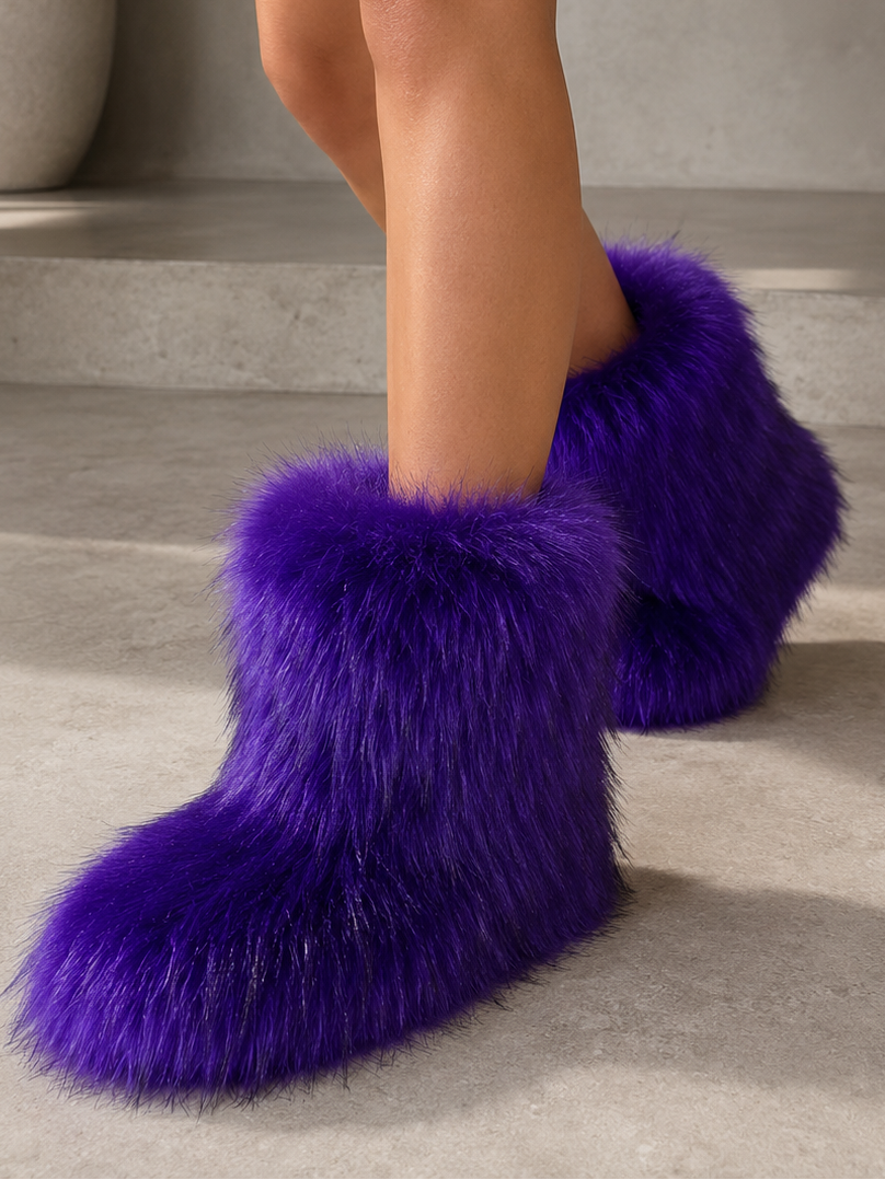 Fluff & Style Fur Booties