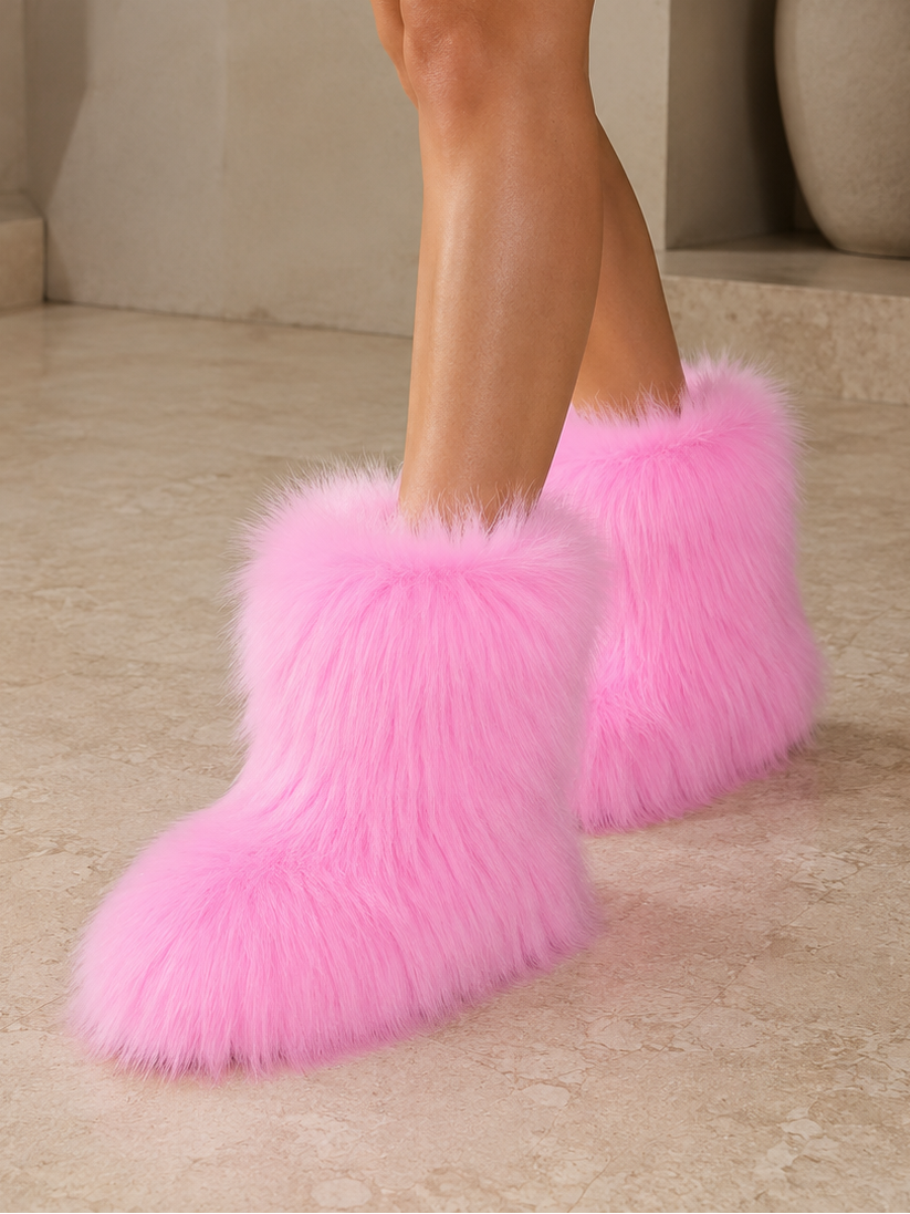 Fluff & Style Fur Booties