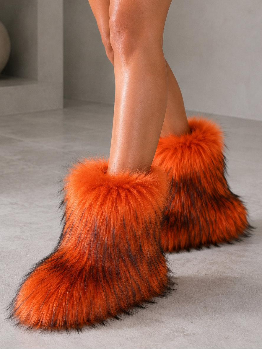 Fluff & Style Fur Booties