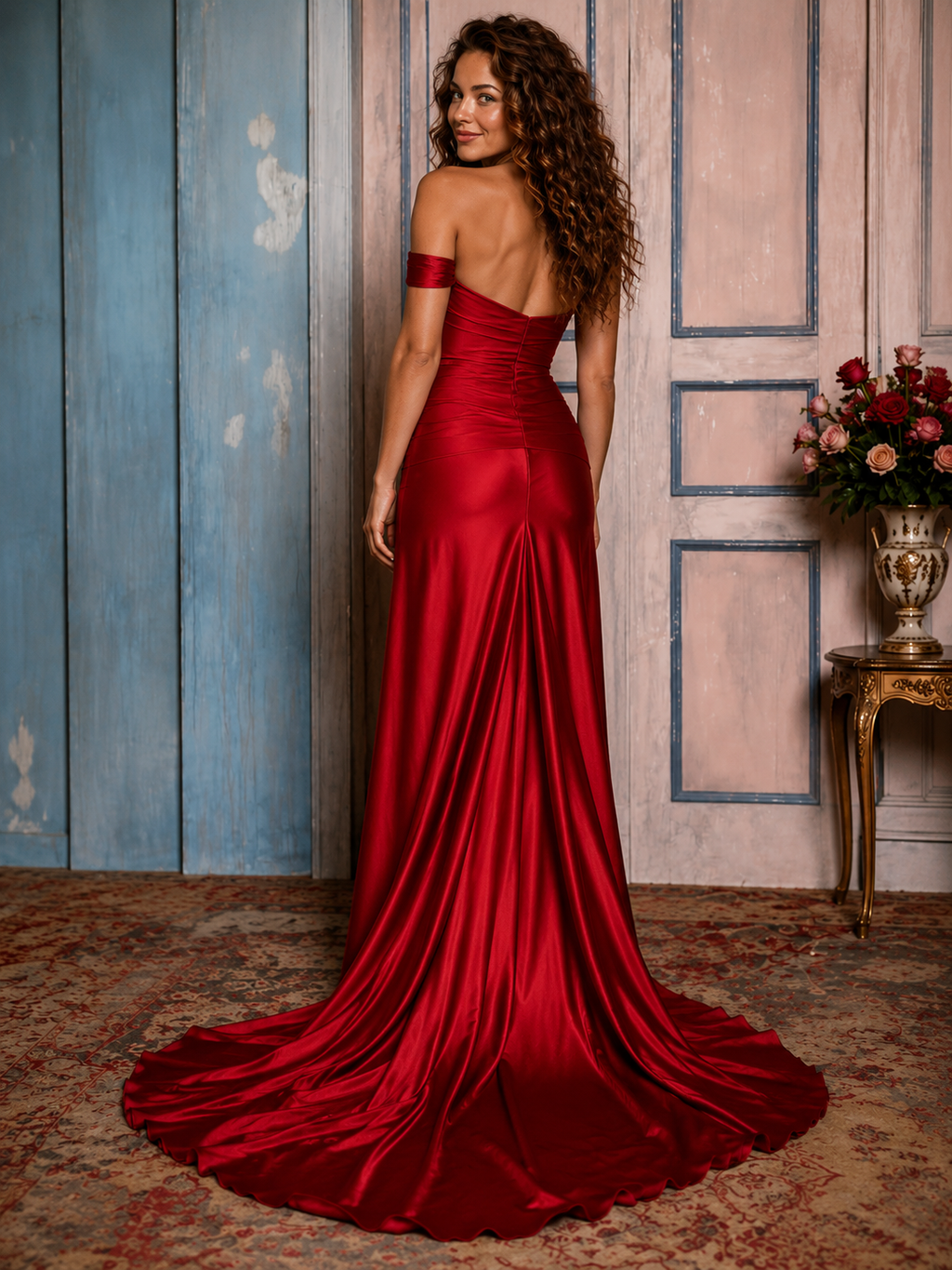 Ruby Radiance Maxi Dress