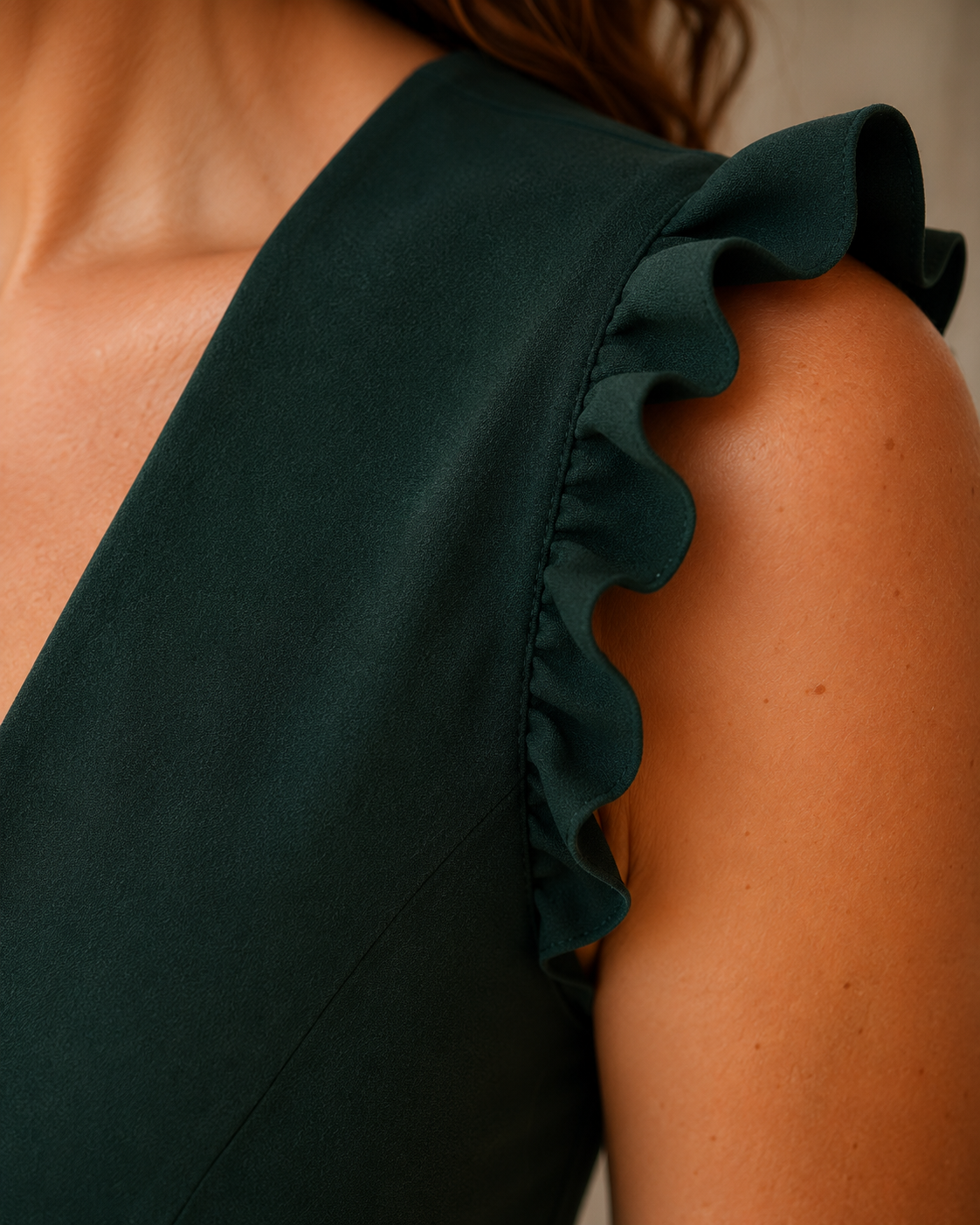 Pleat & Poise Mini Dress