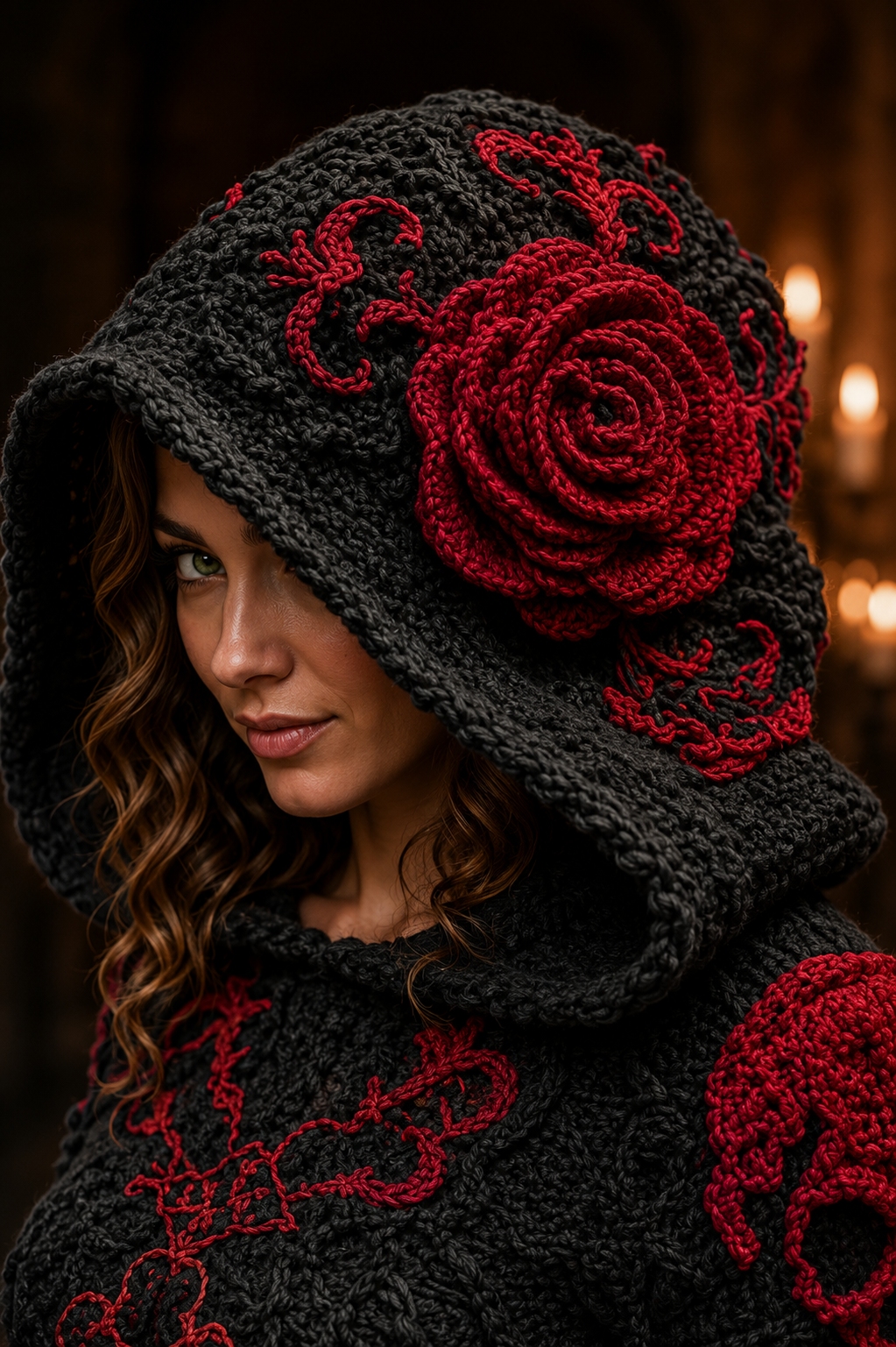 Floral-print Ethnic Women's Hooded Sweatshirt