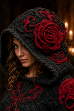 Floral-print Ethnic Women's Hooded Sweatshirt