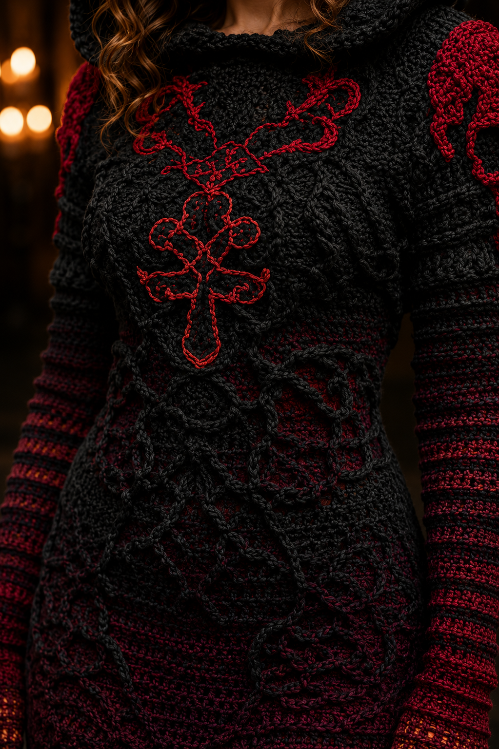 Floral-print Ethnic Women's Hooded Sweatshirt