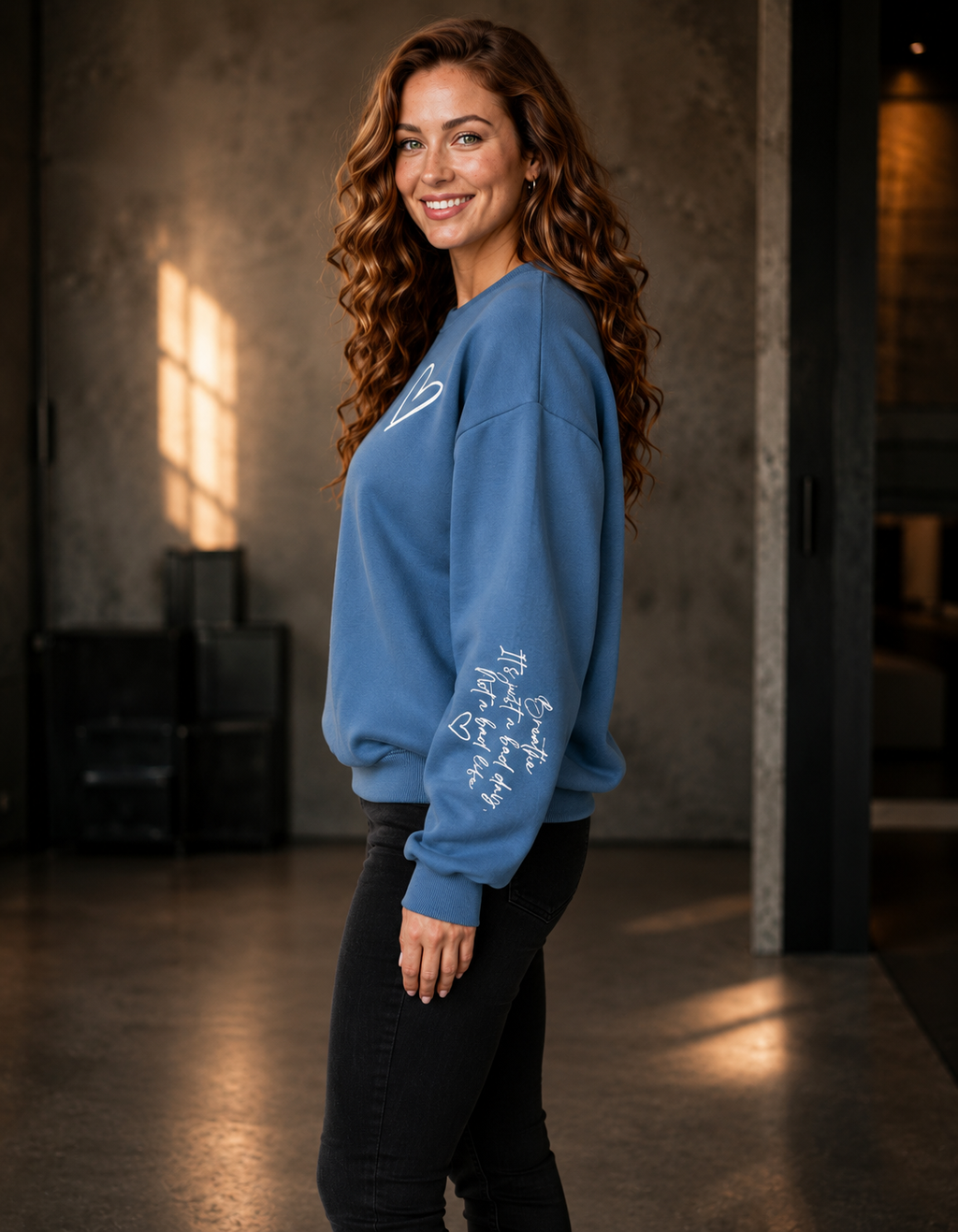 Women's Trendy Round-Neck Style Sweatshirt