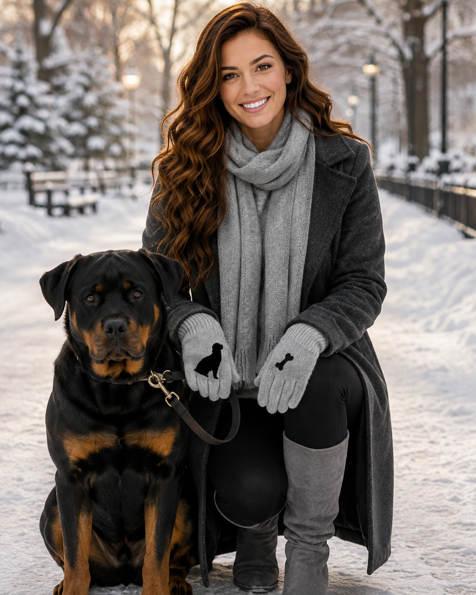 Paws & Bone Knit Gloves