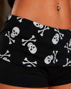 Athletic Skull Biker Shorts