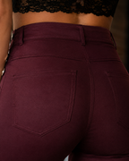 Women's Figure Flattering Leather Pants