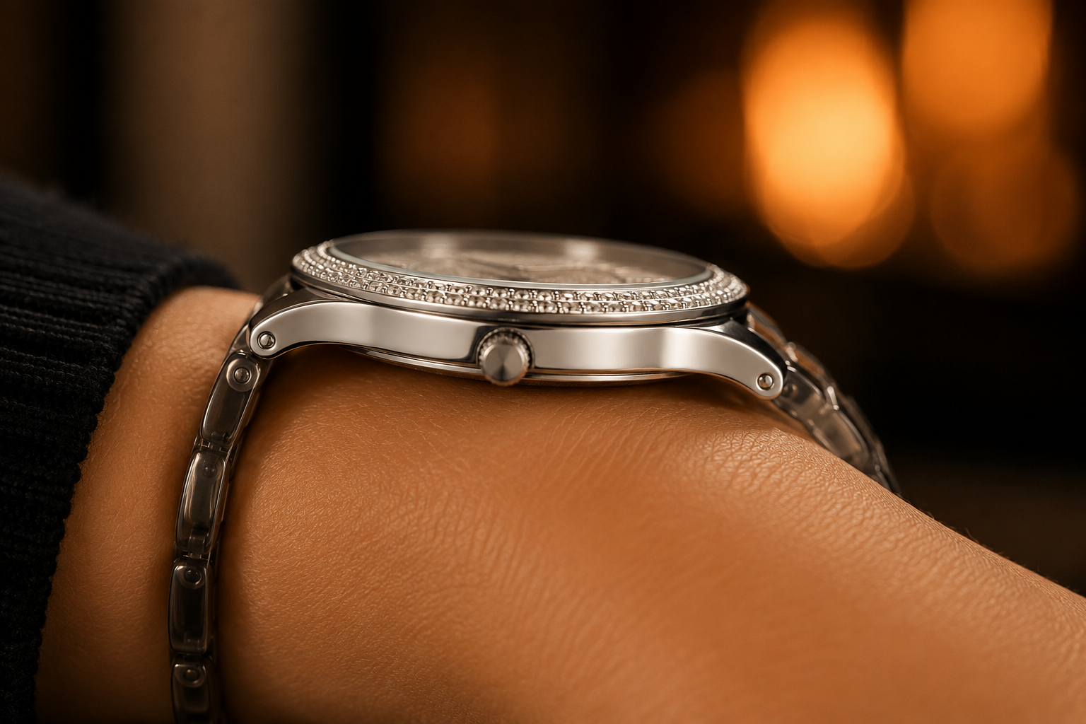 Women's Large Dial Art Piece Watch