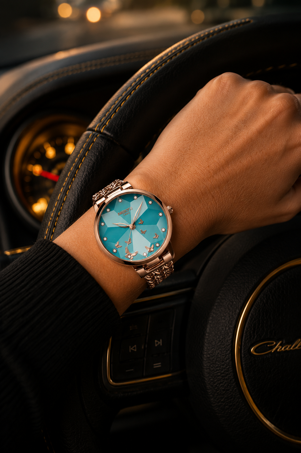 Women's Steel Band Waterproof Watch