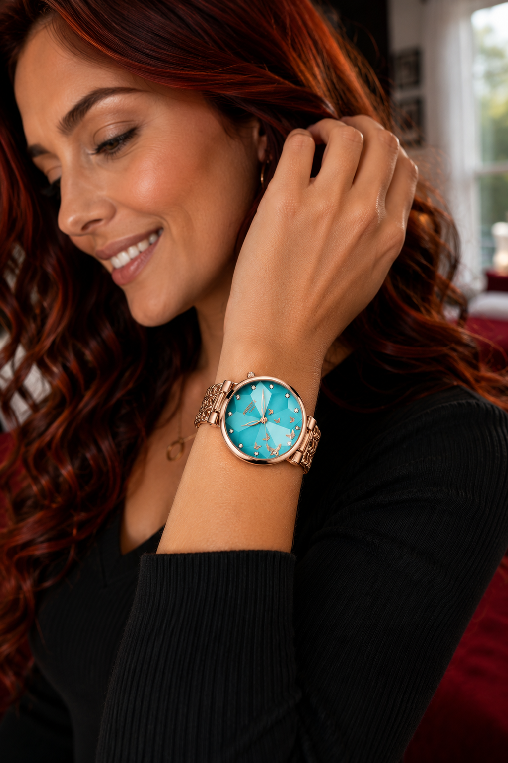 Women's Steel Band Waterproof Watch