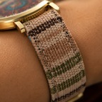 Round Floral Design Casual Quartz Watch