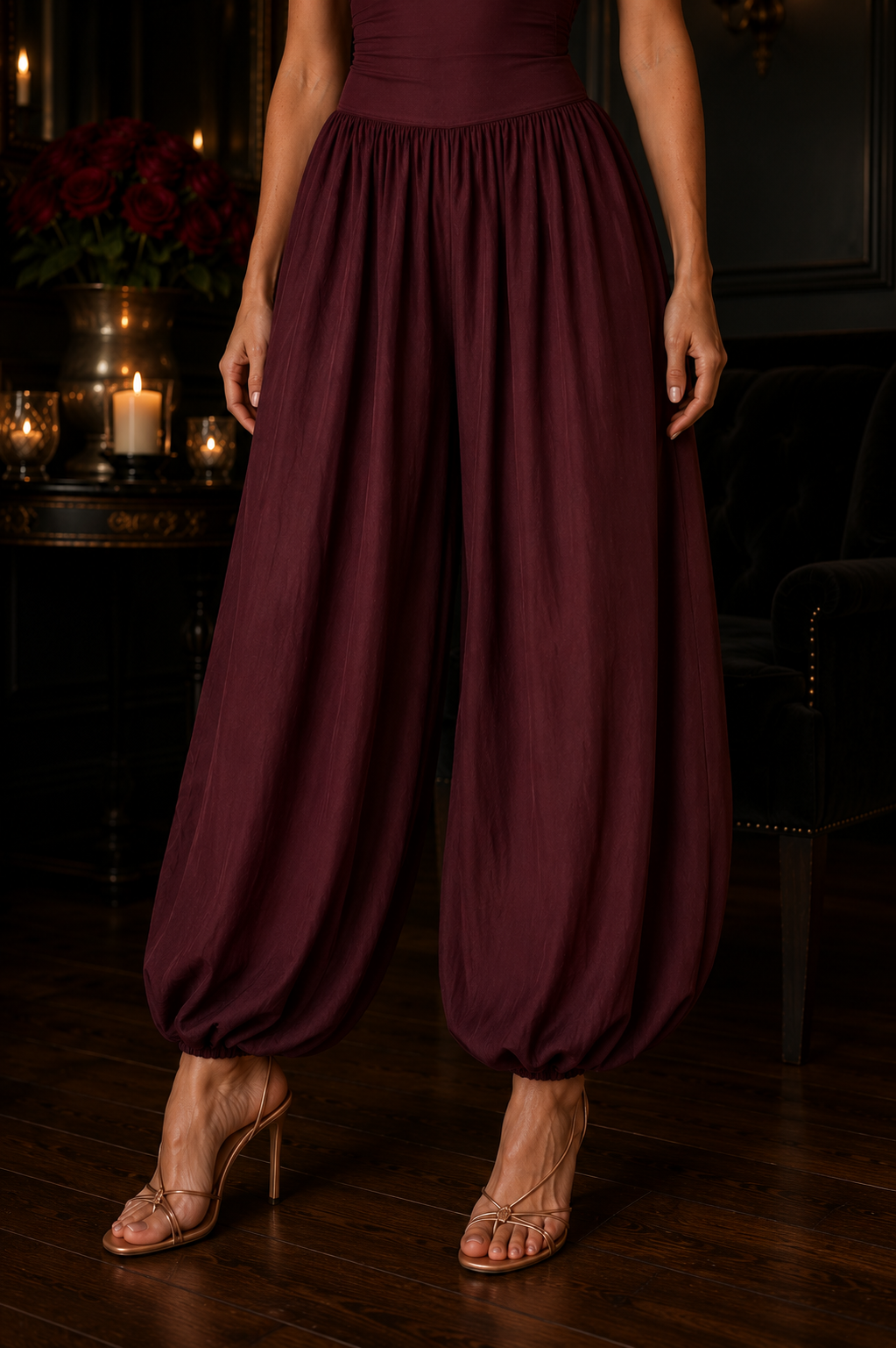 Bohemian-Style Backless Jumpsuit