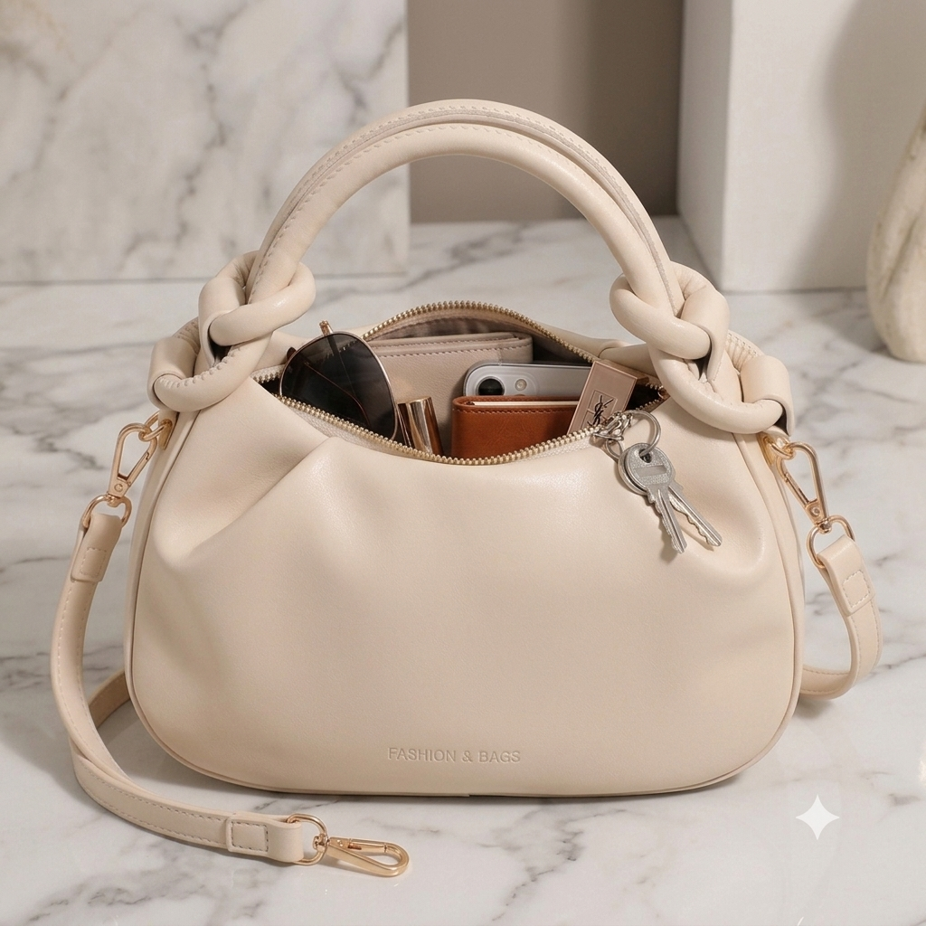 Pleated Cloud-shaped Versatile Casual Crossbody Bag